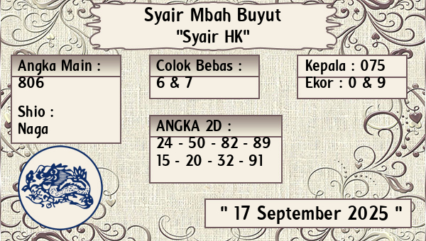 Syair Mbah Buyut - Syair HK