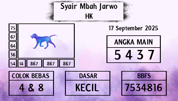 Syair Mbah Jarwo - HK